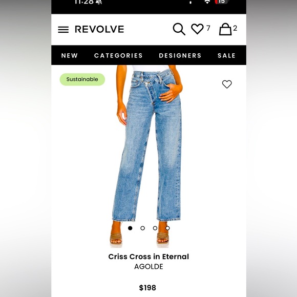 Agolde cross jeans 29 - Picture 1 of 7